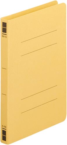 フラットファイル樹脂とじ具 B6縦 黄 10冊