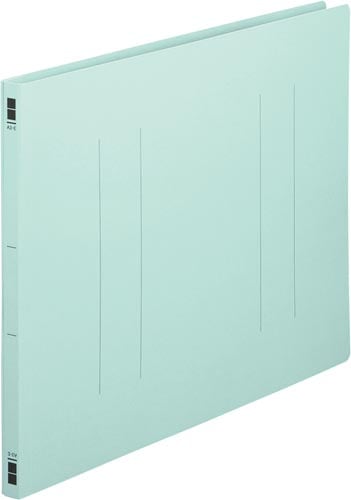 フラットファイル樹脂とじ具 A3横 青 10冊