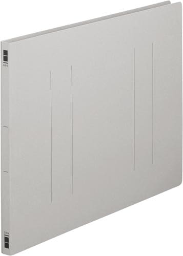 フラットファイル樹脂とじ具 A3横 灰 10冊