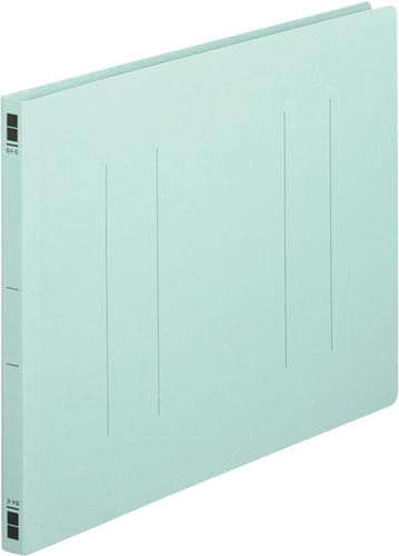 フラットファイル樹脂とじ具 B4横 青 10冊
