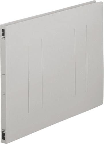 フラットファイル樹脂とじ具 B4横 灰 10冊