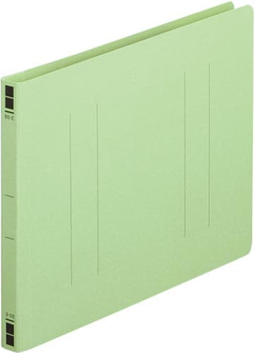 フラットファイル樹脂とじ具 B5横 緑 100冊