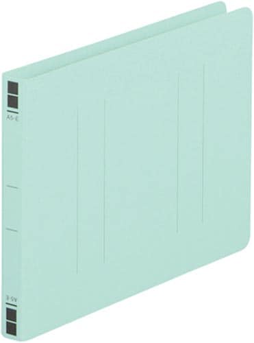 フラットファイル樹脂とじ具 A5横 青 10冊