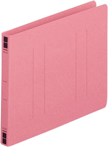 フラットファイル樹脂とじ具 A5横 桃 10冊