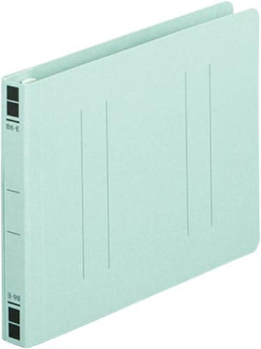 フラットファイル樹脂とじ具 B6横 青 10冊