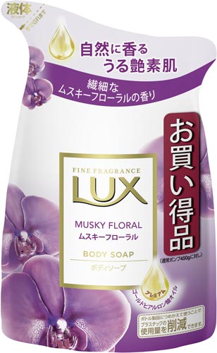 ラックスボディソープ ムスキーフローラル替300g