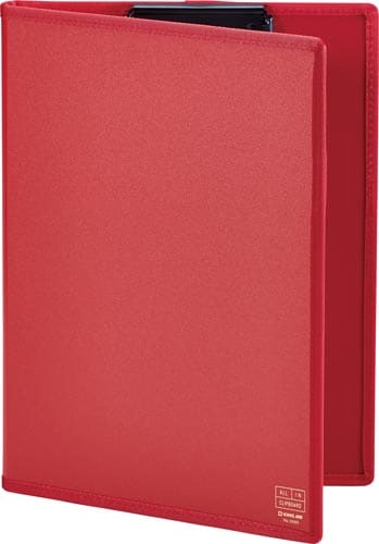 オ−ルインクリップボ−ド(カバ−付)アカ