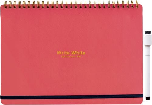 ホワイトボードノートB5 レッド