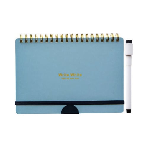 ホワイトボードノートB6 ブルーx6