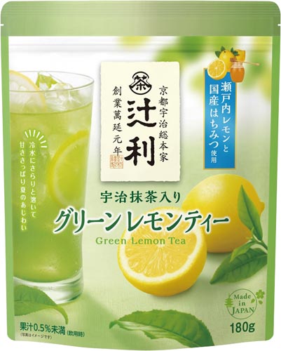辻利宇治抹茶入りクリーンレモンティー180g×2