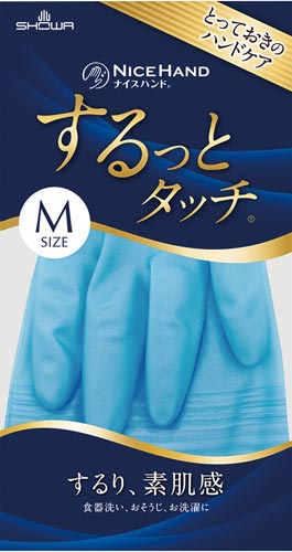 ナイスハンドするっとタッチMブルー1双 手あれ予防