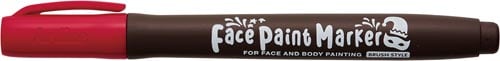 フェイスペイントマーカー 筆 レッド