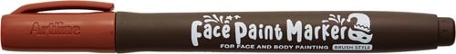 フェイスペイントマーカー 筆 ブラウン