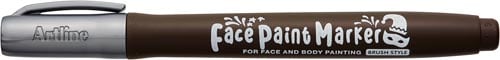 フェイスペイントマーカー 筆 シルバー