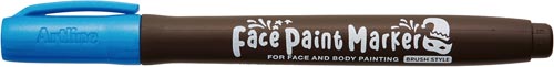 フェイスペイントマーカー 筆 マーカーブルー