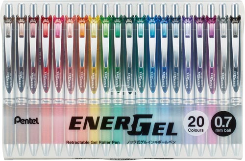 限定 エナージェル 0.7mm 20色セット