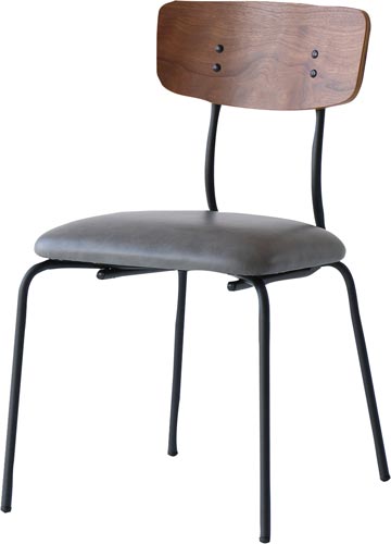 Dripシリーズカフェチェア ブラウン×グレー