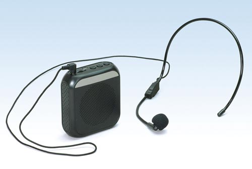 ハンズフリー小型拡声器 黒