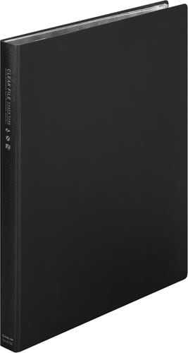 クリア−ファイルチャックタイプA4 12P黒 5冊