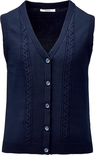 ニットベスト KK7125 ネイビー S
