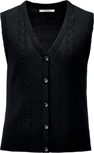 ニットベスト KK7125 ブラック S