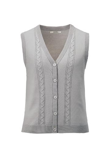 ニットベスト KK7125 グレイ XL