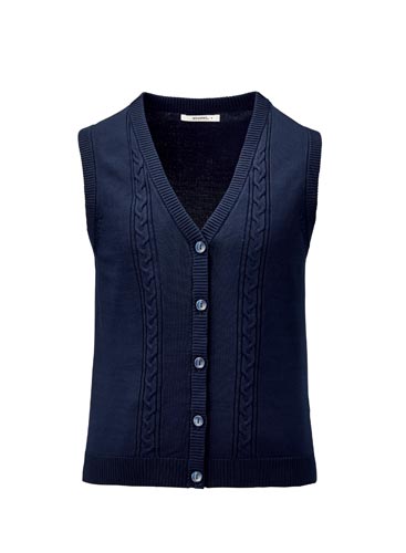 ニットベスト KK7125 ネイビー XL