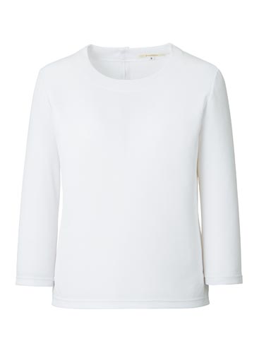 七分袖ニット BCK7105 ホワイト 7号