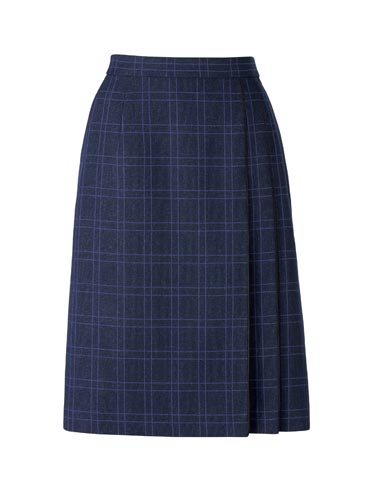 プリーツスカートAS2330ネイビーパープル19号