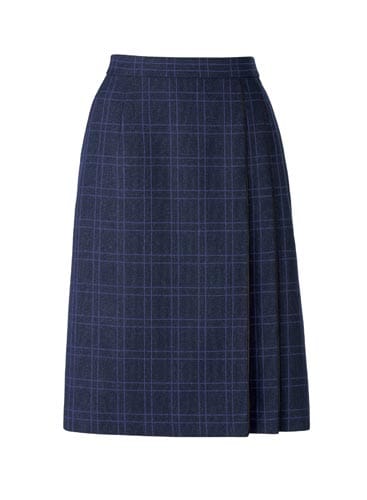 プリーツスカートAS2330ネイビーパープル21号