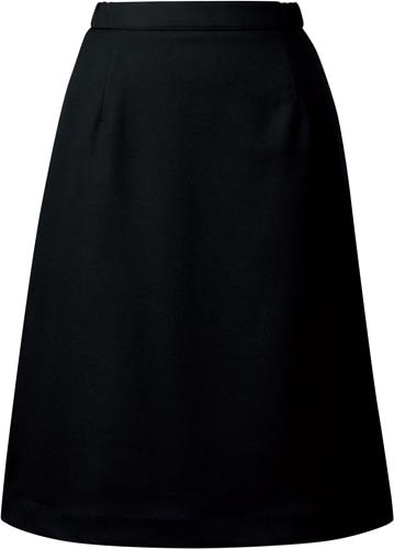 脇ゴムAラインスカート ブラック 11号