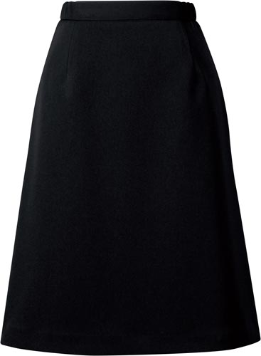 脇ゴムAラインスカート ブラック 23号