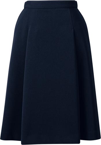 脇ゴムソフトプリーツスカート ネイビー 15号