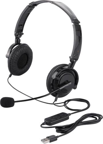 ヘッドセット 両耳ヘッドバンド USB