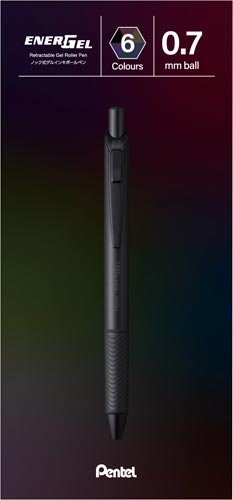 エナージェル ブラックカラーズC 0.7mm 6色