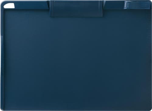 抗菌 マグネット付クリップボードA4ヨコ 紺 5枚