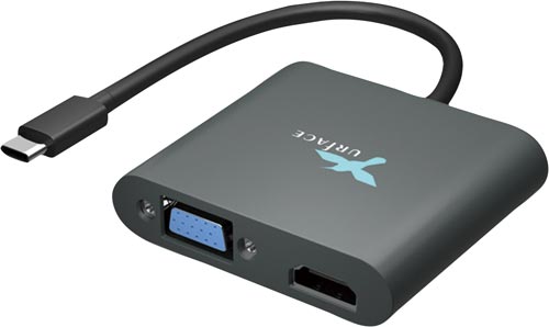 Type−C to HDMI&VGA変換アダプター