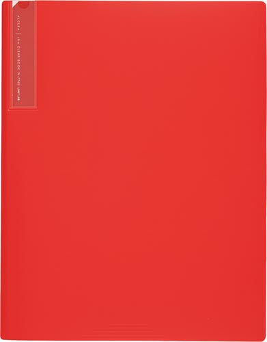 抗菌スリムクリヤーブック A4 10P レッド