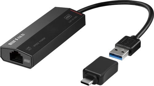 2.5Gbps対応LANアダプター変換コネクタ付