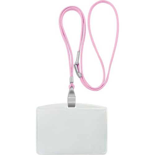 吊下げ名札抗菌タイプライトピンク10個入×5