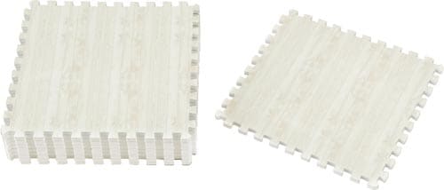 ジョイントマット32×32 9枚入 木目ホワイト