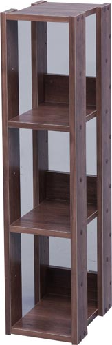 オープンウッドラック 幅20cm ブラウン