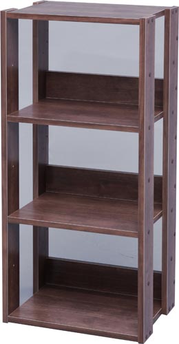 オープンウッドラック 幅40cm ブラウン