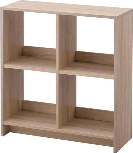 ウッドオープンシェルフ 2段 ライトナチュラル