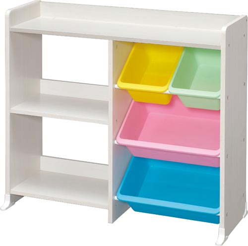 本棚付トイハウスラック パステル