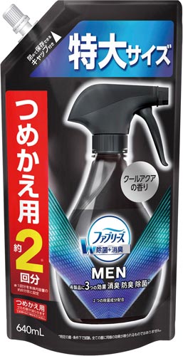 ファブリーズメンクールアクア 詰替640ml×4