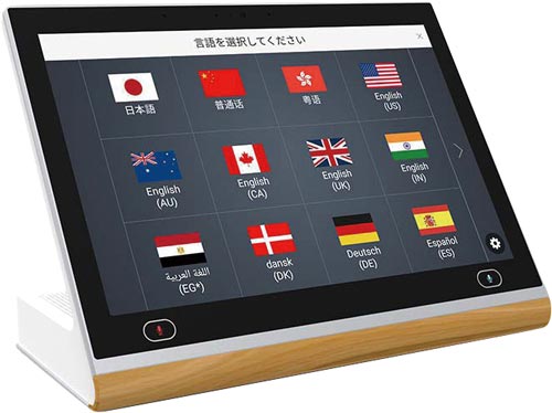 デジタルサイネージ機能搭載10インチ対面AI翻訳機