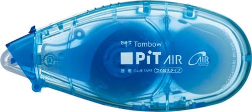 テープのりピットエアーミニ詰替本体ブルー5個