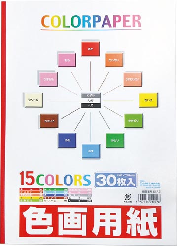 色画用紙(製本タイプ)A3判30枚×10