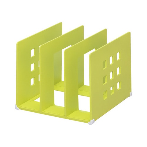 仕切りラック Lサイズ 黄緑